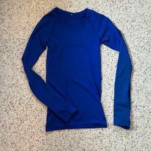 Lululemon symphony blue long sleeve swiftly tech shirt size 0